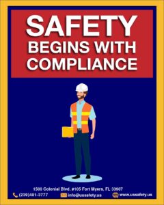 safety begins with compliance safety poster